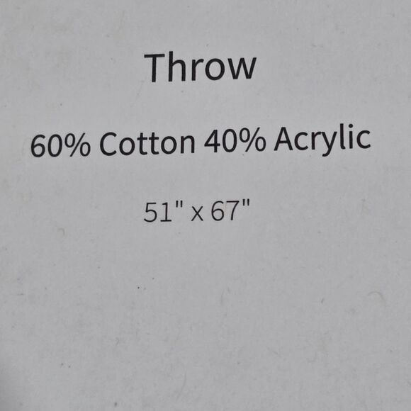 Docofil Reversible Ivory Tan Snowflakes Throw Blanket 51x67 Made in Portugal - Picture 5 of 11